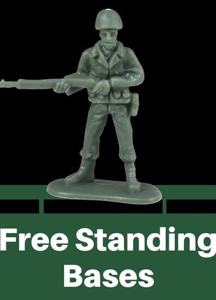 U. S. Toy DELUXE BAG OF CLASSIC TOY GREEN ARMY SOLDIERS - 36 Pc. (USTVL47)