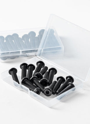 1/4-20 x 1 (25 Pack) Flat Head Hex Socket Cap Screws Bolts, Black Oxide 304 Stainless Steel 18-8, Hex Drive, Bright Finish, Fully Machine Thread