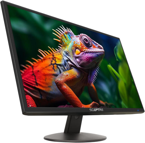 Sceptre 24-inch Prime Monitor Thin 1080p LED Monitor 99% sRGB 2x HDMI VGA Build-in Speakers, Machine Black (E248W-19203R 2025 Series) | Thin 1080p LED 99% sRGB 2x HDMI VGA Build-in Speakers, Machine Black (Series)