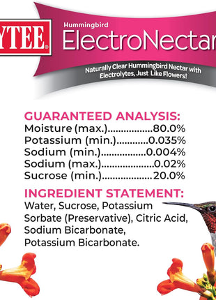 Kaytee Hummingbird ElectroNectar Wild Bird Food, Ready to Use, 64 Ounces