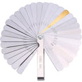 Stainless Steel Feeler Gauge Dual Marked Metric and Imperial Measuring Tool(0.04-0.88 mm, 32 Blades)