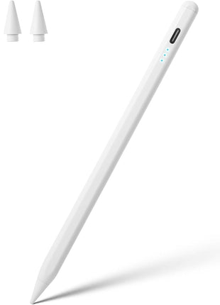 Stylus Pen for iPad A16 11th 10th 9th 8th 7th 6th Generation, iPad Pro 12.9 11 13 inch M4, iPad Air M3 M2 5th 4th 3rd Gen, iPad Mini A17 Pro 7 6 5, for Apple Pencil Pro 1st 2nd Gen Alternative (White)