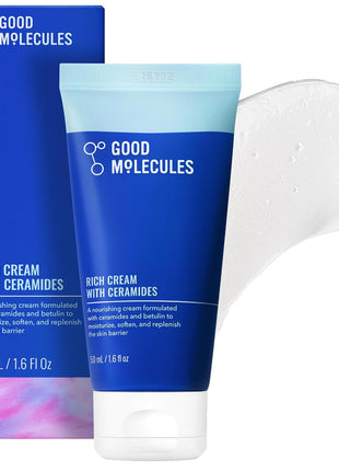 Good Molecules Rich Cream with Ceramides, Face Moisturizer for Dry Skin