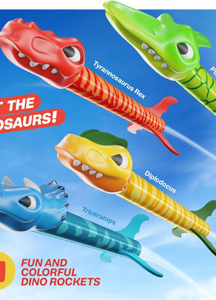 Ninja Blast Dinosaur Toy Rocket Launcher for Kids Toys for Kids 3-5 5-7 4-6 - Outdoor Toys for Kid Ages 4-8 - 3 4 Year Old Boy Birthday Gift - Gifts for Boys Age 3 4 5 6 Years Toy for Toddlers