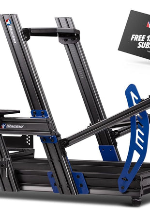 Next Level Racing F-GT Elite Formula and GT Aluminum Profile Simulator Cockpit iRacing Edition (NLR-E012) - PC