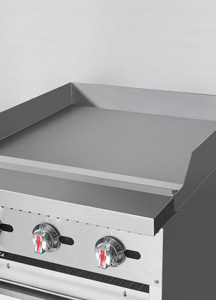KoolMore 60 in. 6 Burner Commercial Liquid Propane Range with 24 in. Griddle and Broiler (KM-CRGB60-LP)