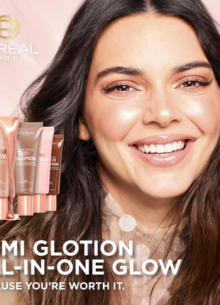 L'Oreal Paris Makeup True Match Lumi Glotion, Natural Glow Enhancer, Illuminator Highlighter, Bronzing Drops For a Sun-Kissed Glow For Face and Body, 902 Light, 1.35 fl oz