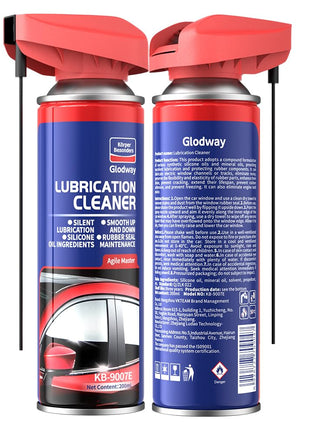 Glodway Automotive Window Door Seal,Silicone Seal Lubricants,Track Lube for Electric Windows,Noise Reduction with Smart Straw Sprays 2 Ways,10 OZ (Pack of 1)