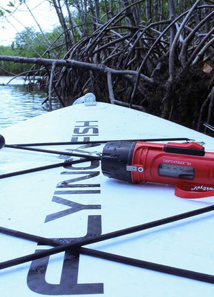 Hawkeye DT1H Handheld Depth Finder with Temperature, 300 Feet