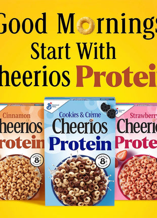 Cheerios Protein Cereal, Cookies and Crème, 8g Protein, Family Size, 15 oz