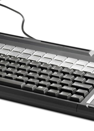 HP POS Keyboard - 106 Keys - QWERTY Layout - 28 Relegendable Keys - Magnetic Stripe Reader - USB