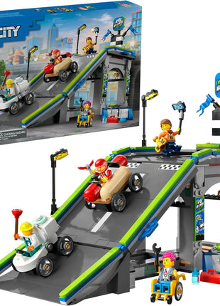 LEGO City No Limits: Race Car Ramp Track Toy - Building Toy for Kids, Boys and Girls, Ages 6+ - Soap Box Car Ramp for Racing with 2 Cars, 4 Minifigures, and Buildable - Gift Idea - 60460