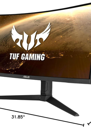 ASUS VG34VQL1B TUF 34 Inch Curved Gaming Monitor - WQHD (3440x1440), 165Hz, 1ms, Extreme Low Motion Blur, FreeSync Premium, Eye Care, Height Adjustable, DisplayHDR 400, DisplayPort, HDMI, USB