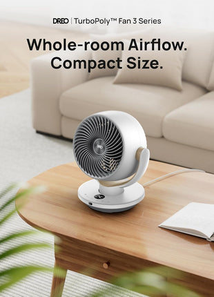 DREO Fan for Bedroom, Desk Air Circulator Fans with Remote, 11 Inch Table Fan for Whole Room, 65ft Powerful Airflow, 120° Vertical Manual and 90° Oscillating, 4 Speeds, 8H Timer, 25dB Quiet, Home