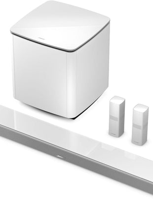 Bose Smart Ultra Dolby Atmos Soundbar, All-in-One Surround Sound System for TV, A.I. Dialogue Mode, Alexa and Google Voice Control, HDMI eARC, White