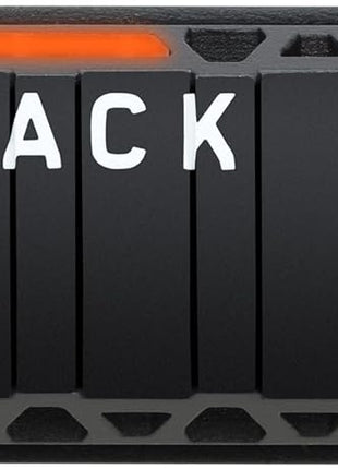 WD_Black SN850X 4TB NVMe SSD with Heatsink - M.2 2280, Up to 7,300 MB/s Read speeds, Up to 6,300 MB/s Write speeds, Gaming Expansion, High Performance Internal Solid State Drive - WDS400T2XHE