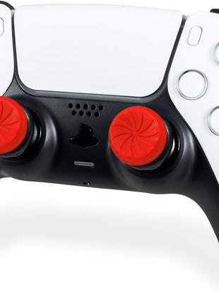 KontrolFreek FPS Freek Inferno for PlayStation 4 (PS4) and PlayStation 4 (PS5) Controller | Performance Thumbsticks | 2 High-Rise Concave | Red