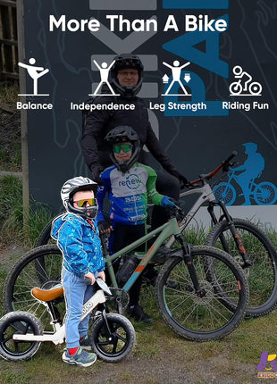 KRIDDO Balance Bike 2 Year Old, Tool-Free Adjustable Toddler Bike | Easy to Assemble, Personalized Plate with 3 Sticker Sets, White, 2 Year Old Boy Birthday Gift