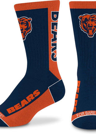 For Bare Feet NFL Unisex Kids Nfl Mvp Crew Sock Youth