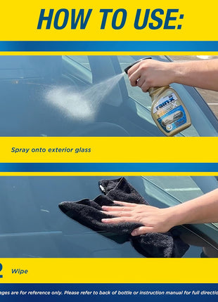 Rain-X 630177SRP Cerami-X Glass Cleaner + Water Repellent, 23oz - Cleaning Effectively While Remaining Streak Free, Protecting Against Contaminants and Stains