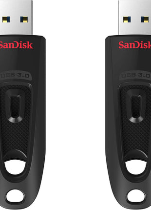 SANDISK 64GB 2-Pack Ultra USB 3.0 Flash Drive (2x64GB) - SDCZ48-064G-GAM462, Black
