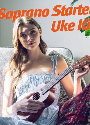 AODSK Soprano Ukulele for Beginner 21 Inch Ukelele Kit with Gig Bag StrapTuner Nylon String 4 Picks Cloth Online Lesson Holiday Gift