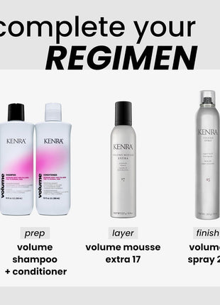 Kenra Professional Volume Spray 25 | Super Hold Finishing & Styling Hairspray | Flake-free & Fast-drying | Wind & Humidity Resistance | All Hair Types