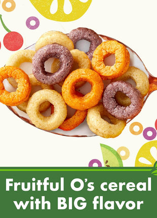 Cascadian Farm Organic Fruitful O's Breakfast Cereal, Gluten Free, Made With Whole Grain, 10.2 oz