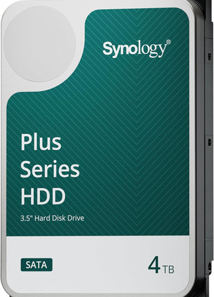 Synology Plus HAT33004T 4 TB Hard Drive - 3.5" Internal - SATA (SATA/600) | SATA III interface with CMR technology and DSM integration for storage, backup and 24/7 operation