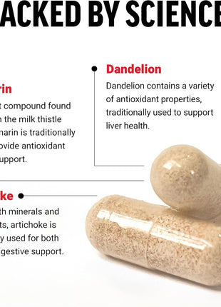 Force Factor Milk Thistle Liver Support Formula | with Dandelion Root & Artichoke, 300mg Silymarin Milk Thistle Supplement for Liver Health & Detox, 100 Vegetable Capsules