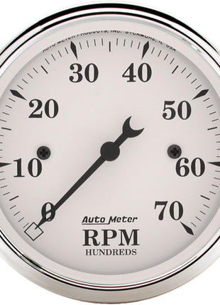 AUTO METER 1695 Old TYME White Electric Tachometer