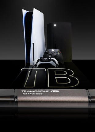 TEAMGROUP 2TB X2 MAX External/Portable SSD 1000MB/s, Dual USB Hard Drive Compatible with iPhone17&iPad&Mac, Steam Deck/PC/Windows/Android/PS5/Laptop/Tesla, Type C &A, USB 3.2 Gen2 TX2MAX32TBT01