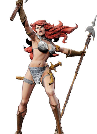 Dynamite Frank Thorne Red Sonja 45th Anniversary Collector's Statue, Multicolor, 12 inches