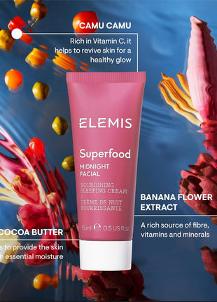 ELEMIS Superfood Midnight Facial, Moisturizing Prebiotic Face Cream