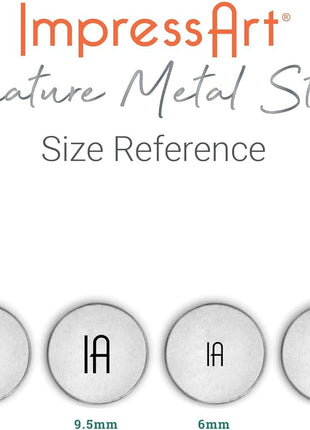 ImpressArt - .925 Signature Metal Design Stamp, 1.5mm
