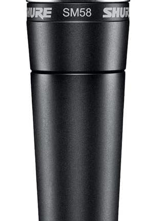 Shure SM58 Pro xLR Dynamic Microphone   Professional Studio & Live Performance Cardioid Mic for Vocals, Podcasting, and Recording (SM58 LC)