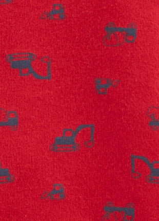 Simple Joys by Carter's Baby Boys 3-Pack Snap-up Rompers, Navy Stripe/Red Construction/White Alligator, 6-9 Months