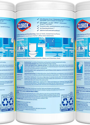 Clorox Disinfecting Wipes Value Pack, Household Essentials, Dorm Room Essentials, 75 Count, Pack of 3 (Package May Vary)