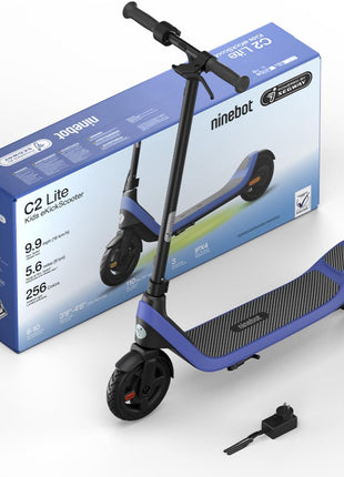Segway Ninebot Kids eKickScooter, Kids Electric Scooter with Cruise Mode, Adjustable Handlebar Height (C2 Pro Only), for Riders Up to 132 lbs, UL-2272 2271 Certified