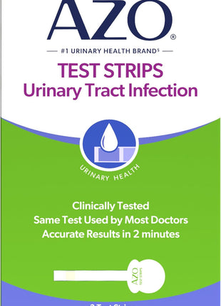 AZO Urinary Tract Infection (UTI) Test Strips, Results in 2 Mins, 3 Count | From the #1 Urinary Health Brand± Clinically Tested At Home UTI Test Strips For Women, Convenient, Fast Easy to Read Results