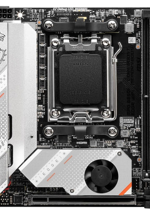 MSI MPG B650I Edge WiFi Gaming Motherboard (AMD Ryzen 9000/8000/7000 Series Processors, AM5, DDR5, PCIe 4.0, M.2, SATA 6Gb/s, USB 3.2 Gen 2, HDMI, Wi-Fi 6E, Bluetooth 5.3, 2.5Gbps LAN, Mini-ITX)