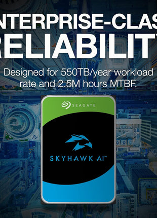 Seagate Skyhawk AI ST20000VE002 - Hard Drive - 20 TB - SATA 6Gb/s