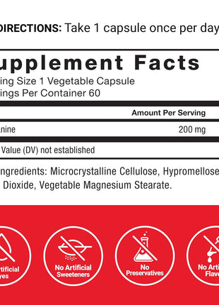 Force Factor L Theanine, Extra Strength L-TheanineSupplement for Stress Relief, and Supporting Calm and Relaxation, LTheanine 200mg Capsules, Vegan, Non-GMO, No Gelatin, 60 Count (Pack of 2)