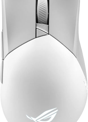 ASUS ROG Gladius III Wireless Aimpoint Gaming Mouse – Right-Handed Ergonomic, 79g, Tri-Mode Connectivity, 36K DPI, up to 119Hr Battery, Hot-Swappable Switches, PC/Mac Support - White