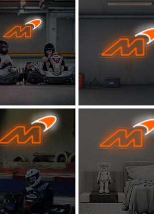 Racing Logo Neon Sign MotorSport LED Light Racing Sports Decor