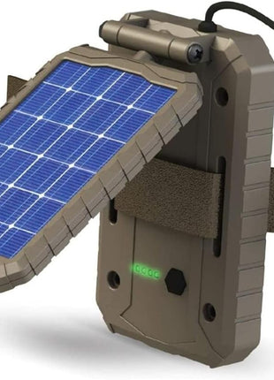 Stealth CAM Durable Sol-Pak Solar Battery Pack, 12V Solar Power Panel, Rechargeable Battery & 10ft Insulated Cable, Compatible with All Wireless/Cellular Trail Cameras - 3000 mAh