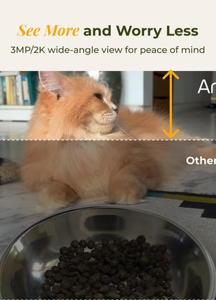 ARENTI Smart Automatic Cat Feeder and Water Fountain, 4L Pet Feeder Cat Food Dispenser with Camera, Dual Power, App Control, Live View & Night Vision, Meal Call, Hygienic Water Flow, Desiccant Bag
