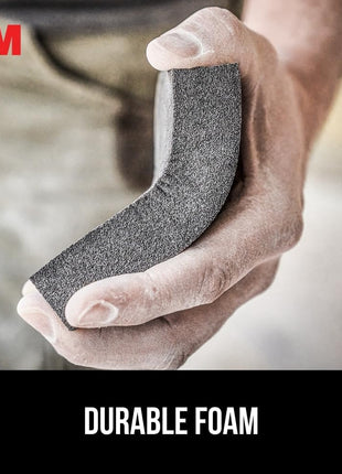 3M Drywall Sanding Sponge, Fine/Medium Grits, Dual Grit Block, Medium Grit to Remove, Fine Grit to Smooth, Ideal for Sanding and Smoothing of Joint Compounds, 2-5/8 in x 3-3/4 in (9095DC-NA)