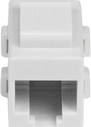 StarTech.com White Cat 6 RJ45 Keystone Jack Network Coupler F/F - RJ45 Coupler - Cat6 Coupler - F/F Cat6 Keystone Jack White Modular (C6KEYCOUPLWH)