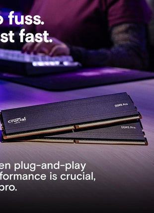 Crucial Pro 96GB DDR5 RAM Kit (2x48GB), 5600MHz (or 5200MHz or 4800MHz) Desktop Memory UDIMM 288-pin, Compatible with 13th Gen Intel Core and AMD Ryzen 7000 - CP2K48G56C46U5